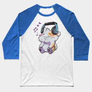 headphone music cats Baseball T-Shirt